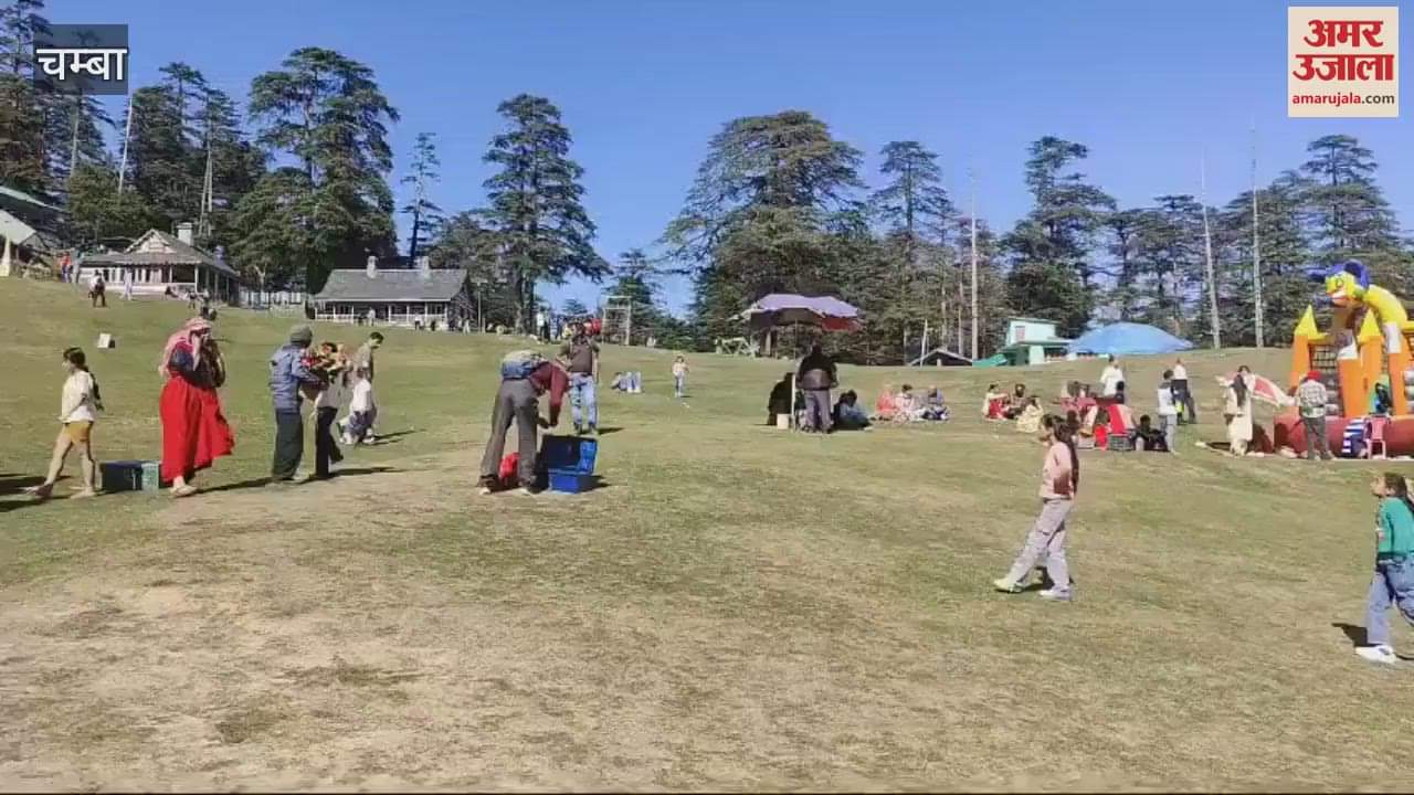 VIDEO : Tourists flocked to the tourist spot Khajjiar