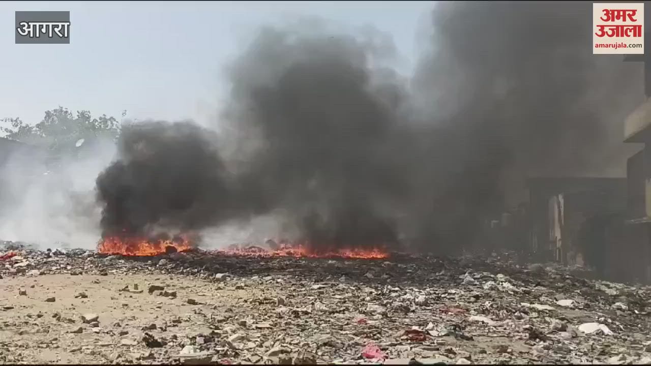 VIDEO : Garbage and leather scraps are burnt in open in TTZ area