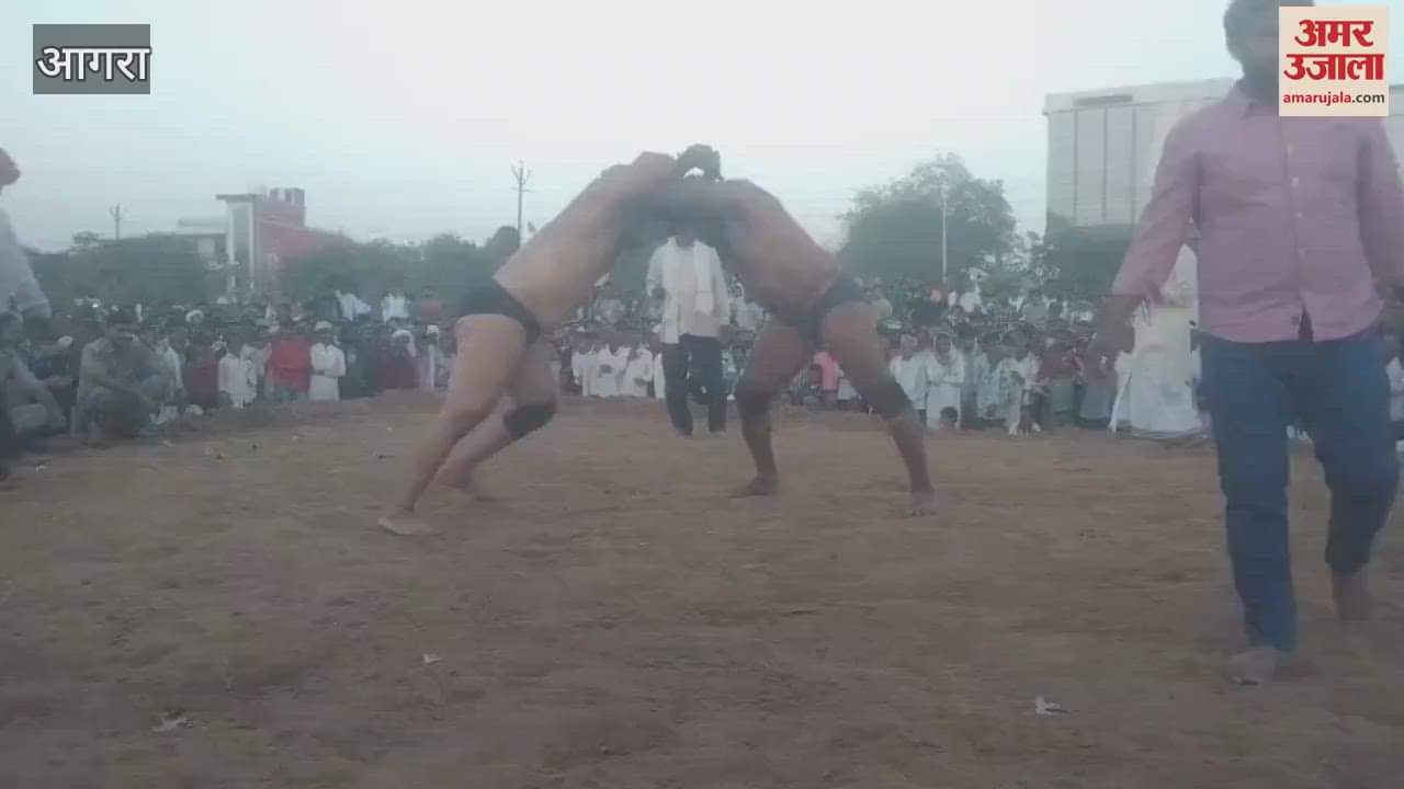 VIDEO : Wrestling between Hathras and Haryana ended in a draw