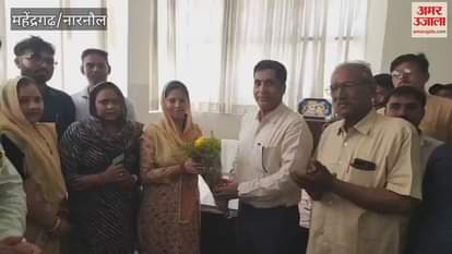 VIDEO : Dr. Pinky Kumar took over the post of head of Kanina Municipality in Mahendragarh
