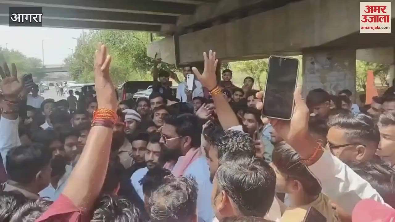 VIDEO : Anger over controversial statement on Rana Sanga preparations to surround SP MP Karni Sena
