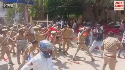 VIDEO : Karni Sena reached SP MP's residence, massive vandalism took place