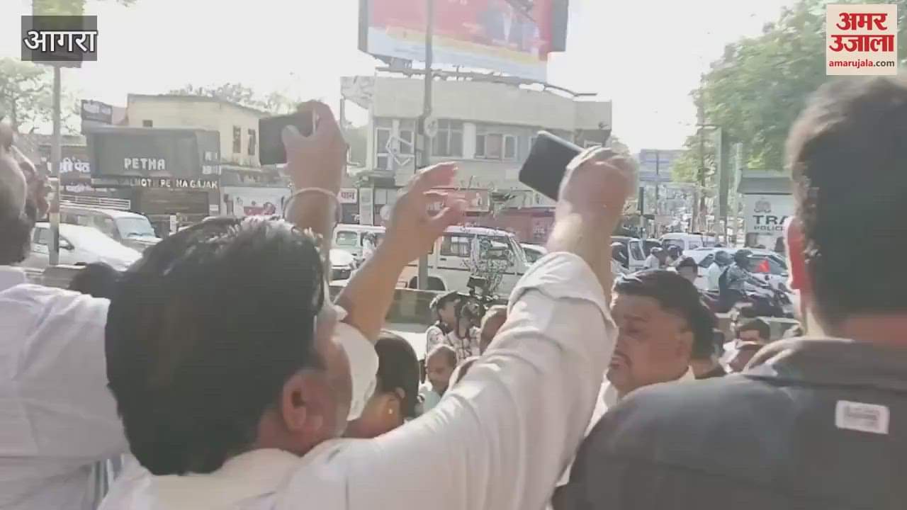 VIDEO : Karni Sena attacks SP MP ramji lal house SP workers surround police station in protest