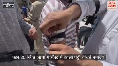 VIDEO : वक्फ बिल का विरोध, चंडीगढ़ में नमाजियों ने बाजू में काला बिल्ला लगाकर अदा की नमाज