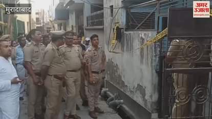 VIDEO : Moradabad, a young man killed his grandmother and aunt with a hammer, SSP inspected the spot