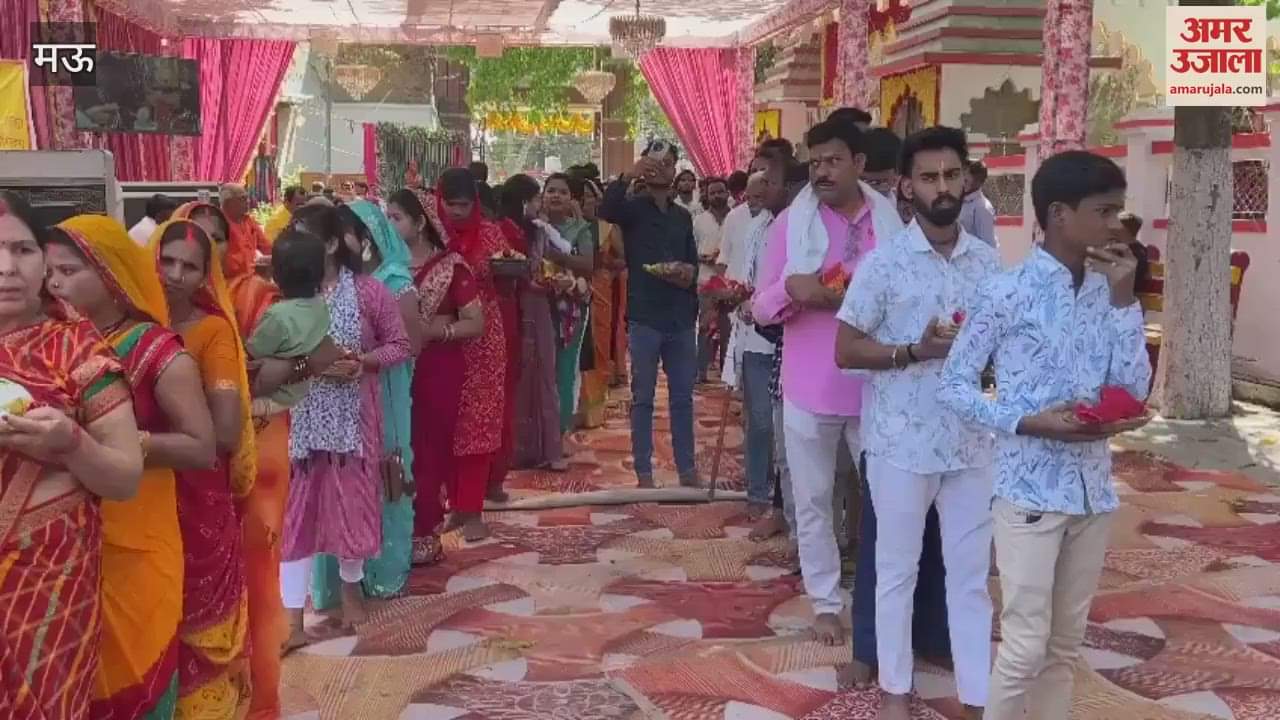VIDEO : On first day Chaitra Navratri devotees lined up darshan Sheetla Mata Dham