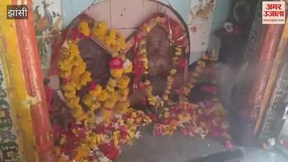 VIDEO : Crowds of devotees gathered at Panchkuiyan temple in Jhansi