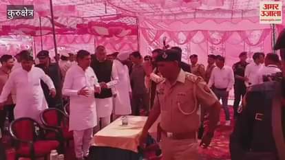 VIDEO : Chief Minister Naib Singh reached village Samani in Kurukshetra for 'Mann Ki Baat' program