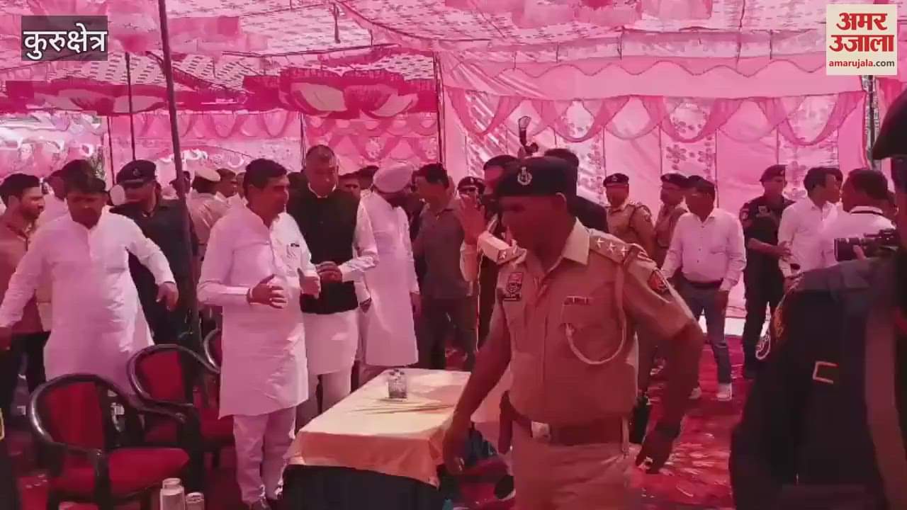 VIDEO : Chief Minister Naib Singh reached village Samani in Kurukshetra for 'Mann Ki Baat' program