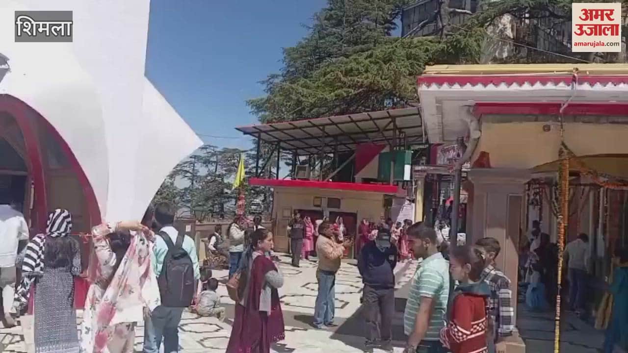 VIDEO : Crowds of devotees gathered in shimla temples on the first day of Chaitra Navratri