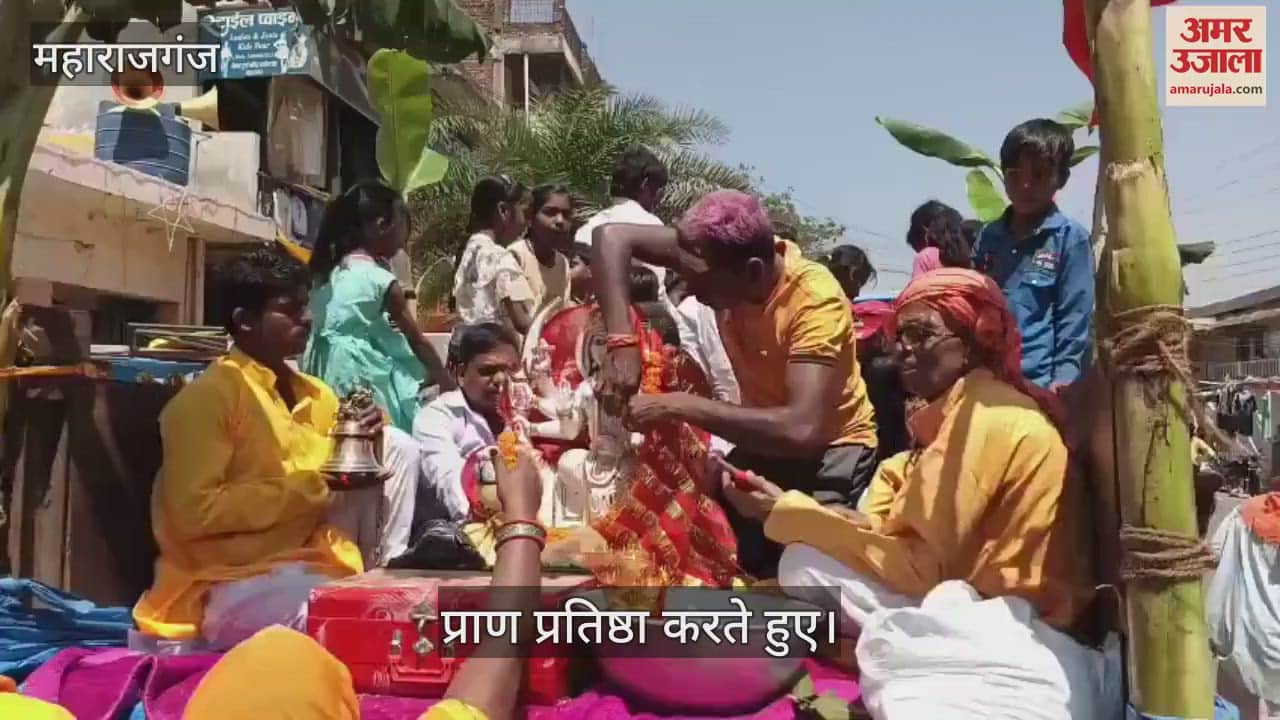 VIDEO : Durga idol was consecrated as per the rituals