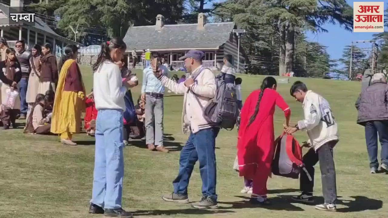 VIDEO : Crowd of tourists gathered in tourist place Khajjiar