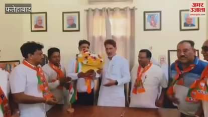 VIDEO : Newly appointed Mandal President Raman Madia expressed gratitude in Tohana, Fatehabad, the party gave him the post after removing Sanket Garg