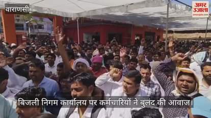 VIDEO : Electricity workers protest in Varanasi against privatization