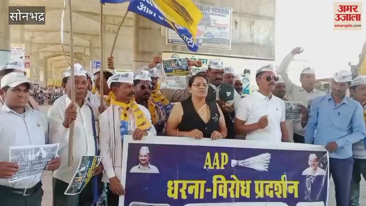 VIDEO : AAP workers protested against liquor policy of government