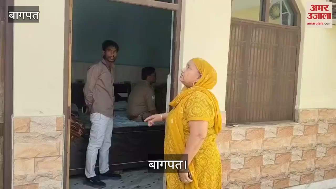 VIDEO : Theft in a house in front of Sugar Mill in Baghpat, she had gone to her son's house in Noida
