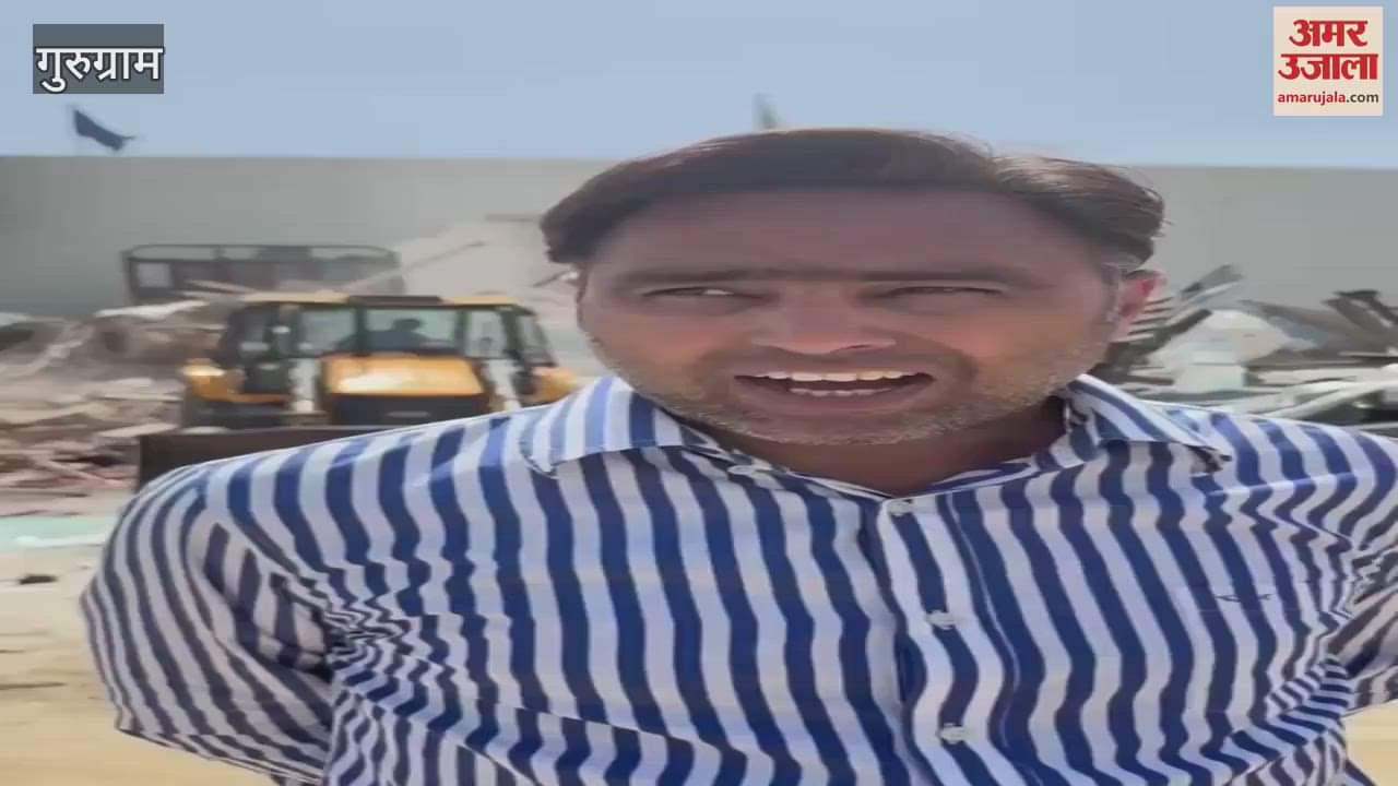 VIDEO : GMDA demolished illegal establishments in Gurugram