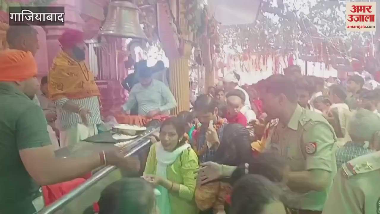 VIDEO : Crowd of devotees gathered at Sikri Mahamaya Devi temple