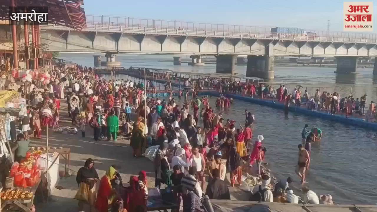VIDEO : Earned virtue by bathing in Ganga, devotees gathered in Brajghat and Tigri Ganga