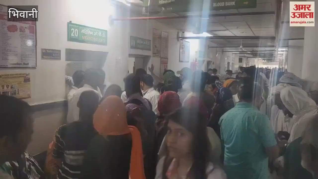 VIDEO : After change in weather in Bhiwani, there is a crowd of patients in the district civil hospital