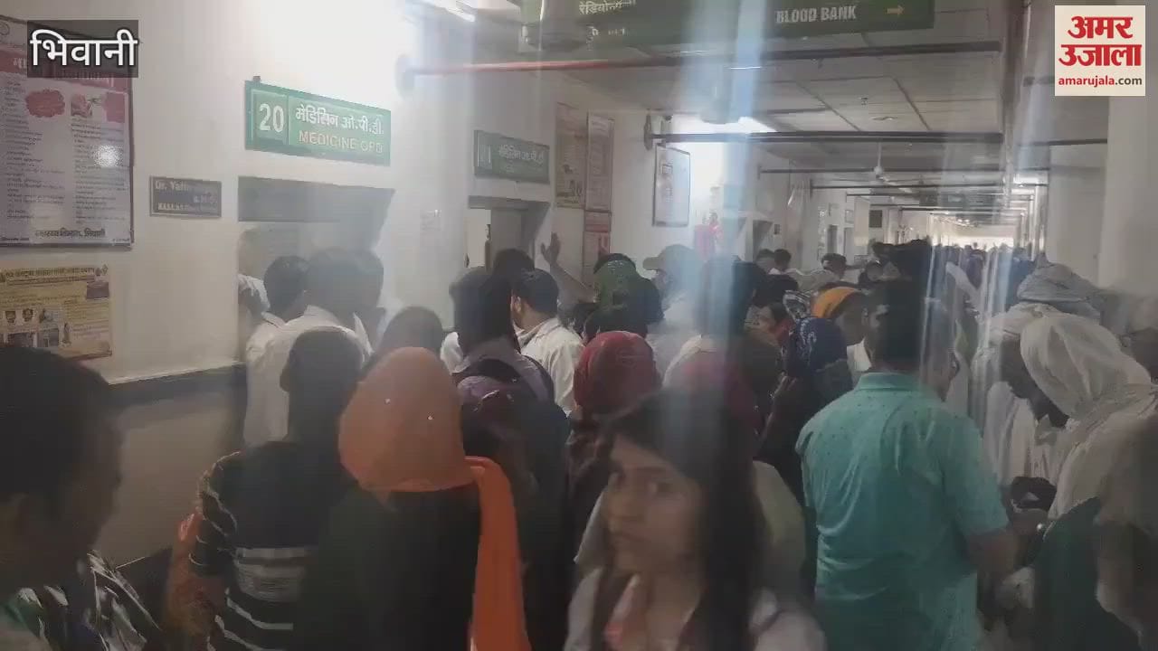 VIDEO : After change in weather in Bhiwani, there is a crowd of patients in the district civil hospital