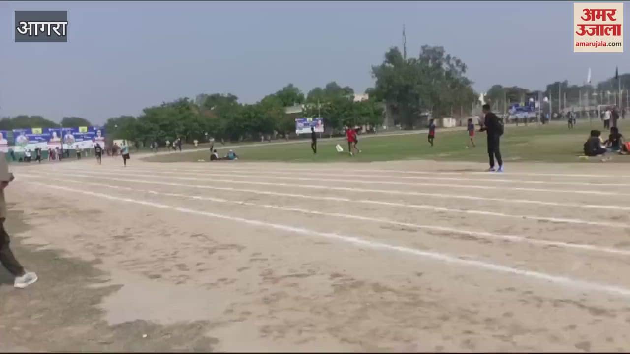VIDEO : मून स्कूल ओलंपिक में दौड़ प्रतियोगिता, आगे निकलने के लिए लगा दी जान