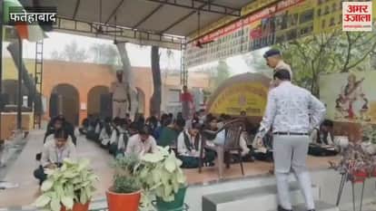 VIDEO : 156733 students gave road safety quiz exam in Fatehabad district
