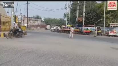 VIDEO : Police blocked main roads in Bhiwani, thoroughly checked vehicles
