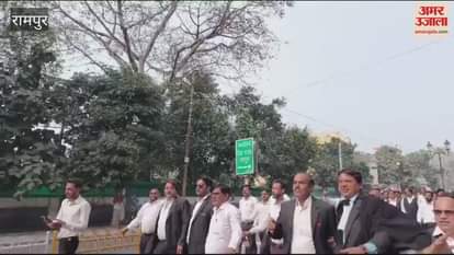 VIDEO : Rampur lawyers took to streets over Ghaziabad case, agitation intensified