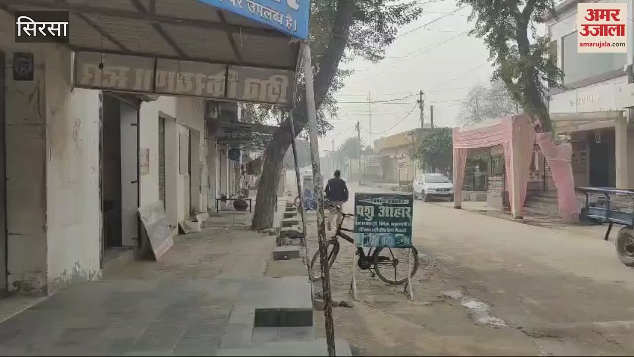 VIDEO : Police could not catch the thief in MLA's village Chautala even after 22 days, villagers closed the market and sat on strike