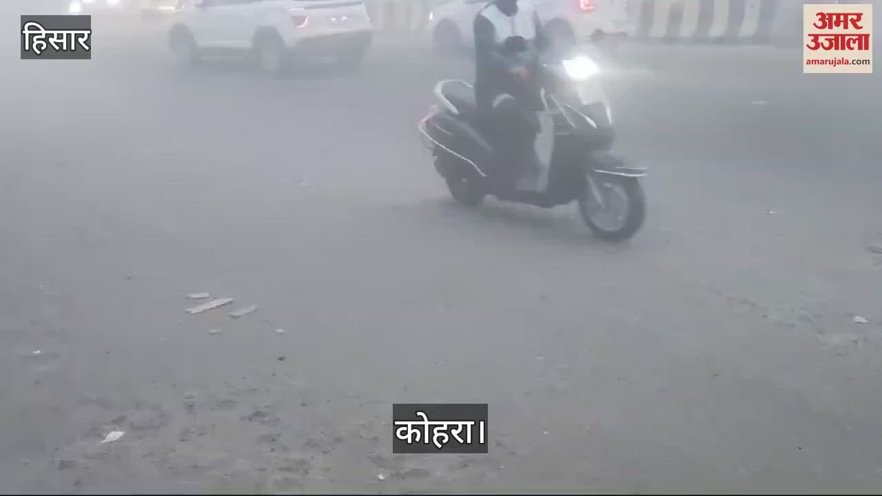 VIDEO : हिसार में लगातार दूसरे दिन कोहरे का कहर, तापमान में गिरावट से जनजीवन प्रभावित