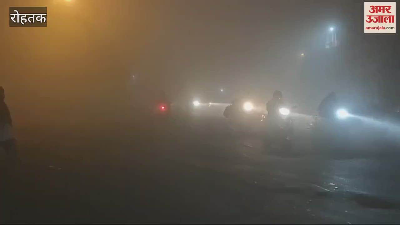 VIDEO : रोहतक में कोहरे के कारण सड़कों पर बढ़ा जोखिम, वाहन चालकों को सावधानी बरतने की सलाह