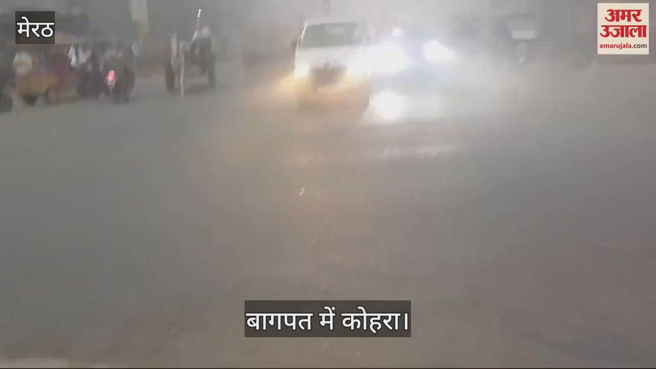 VIDEO : Weather took a turn in western Uttar Pradesh, first winter fog in Baghpat affected life