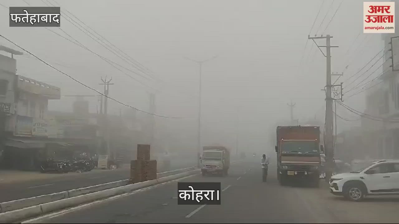 VIDEO : फतेहाबाद में लगातार चार दिन से धुंध के कारण जनजीवन अस्त व्यस्त, वाहनों की रफ्तार हुई धीमी