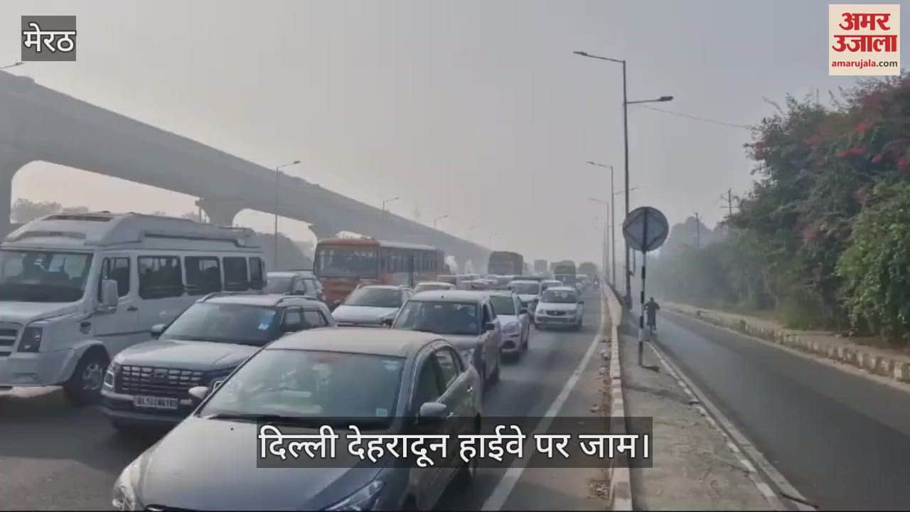 VIDEO : jam at many places from Partapur to toll on Delhi-Dehradun highway on Ganga Snan