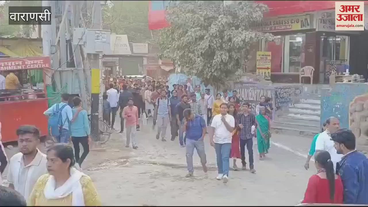 VIDEO : Tourists flocked see beauty of Dev Deepawali in Kashi series of lamps started getting decorated