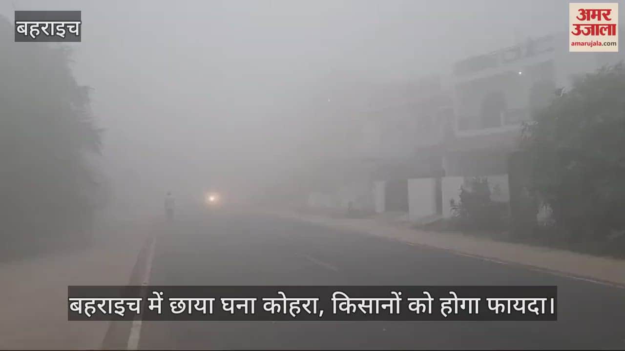 VIDEO : बहराइच में छाया घना कोहरा, किसानों को होगा फायदा