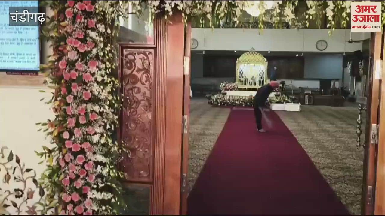 VIDEO : Gurudwara decorated in Chandigarh