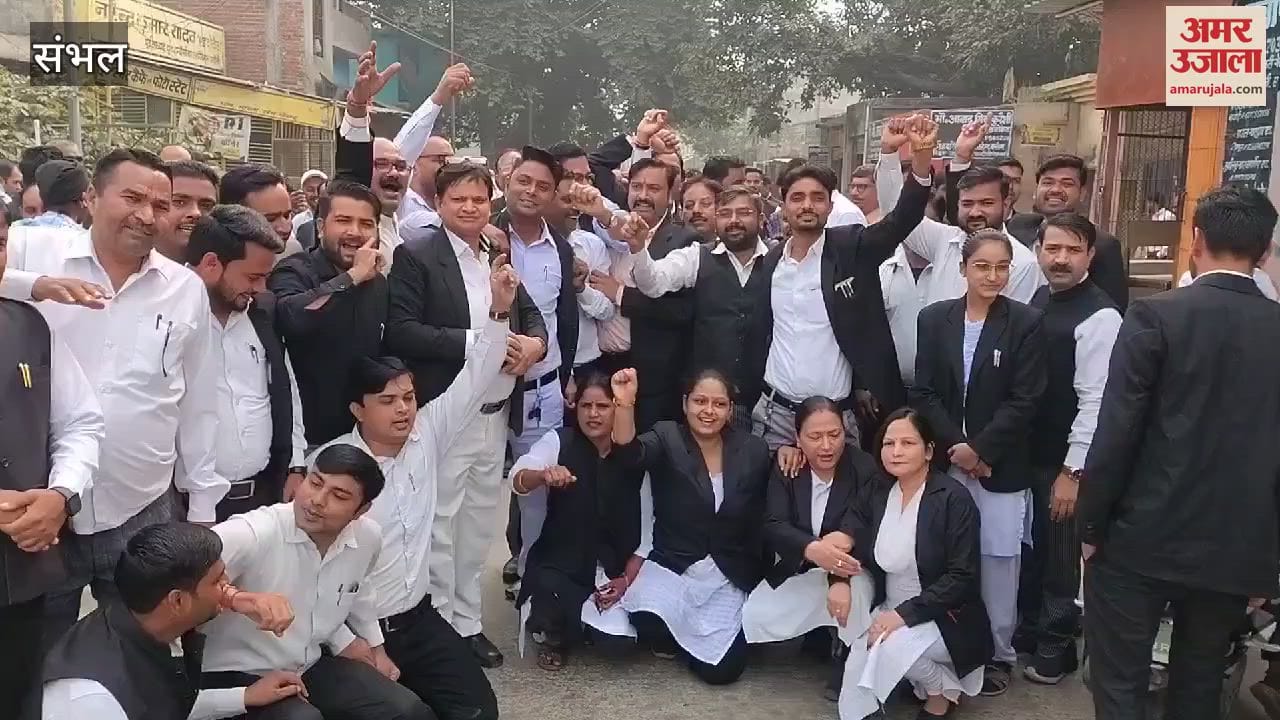 VIDEO : Advocates agitation continues over Ghaziabad case, demonstration in Chandausi
