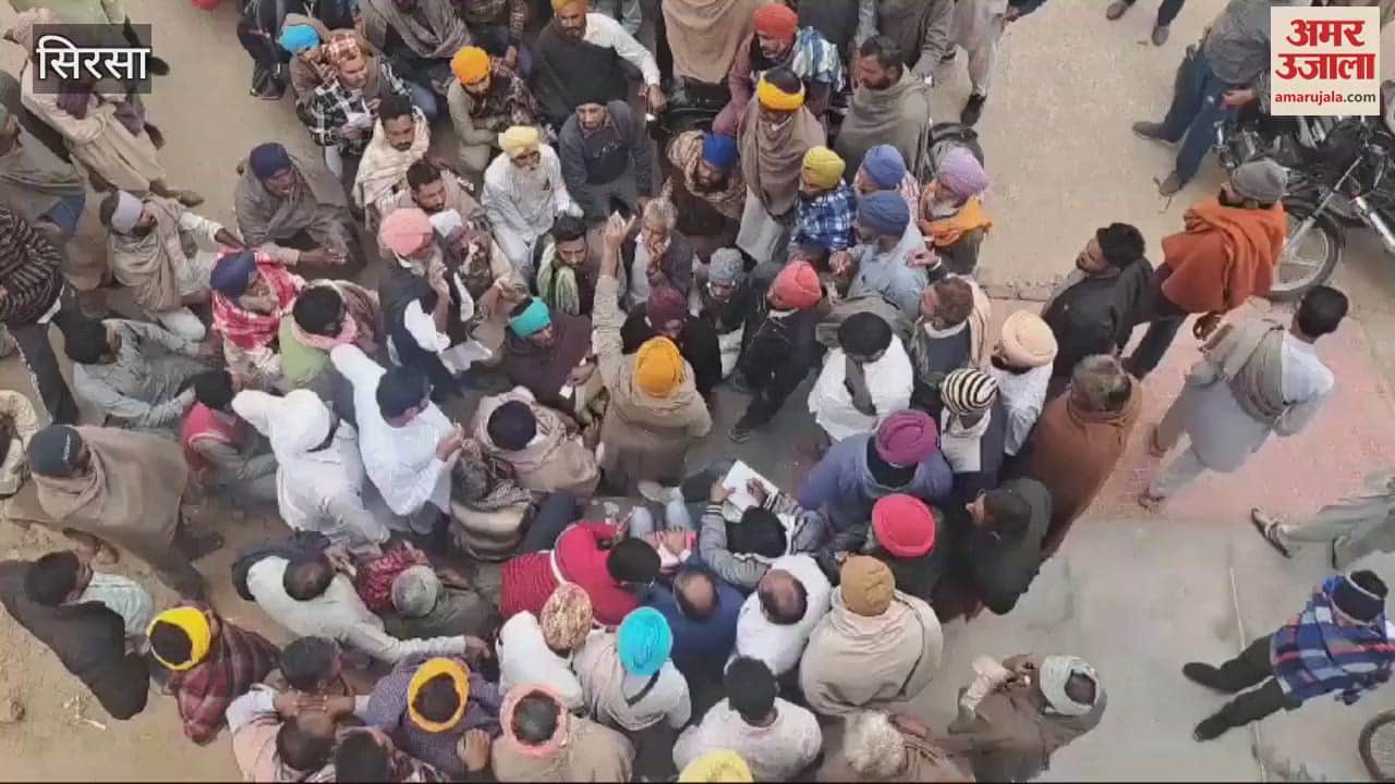 VIDEO : Farmers seen standing in queues for DAP in Sirsa in cold weather
