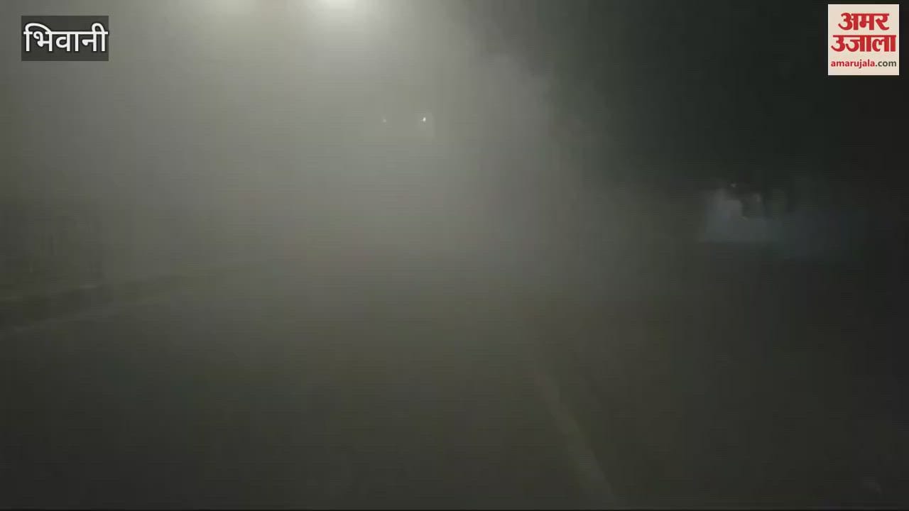 VIDEO : Weather: Environment crisis due to AQI reaching 394 in Bhiwani, smog remained throughout the day
