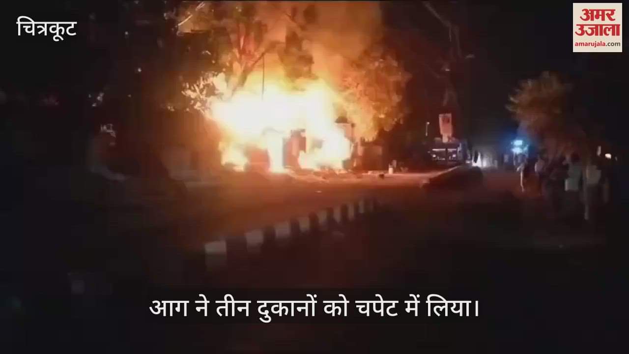 VIDEO : प्रमोद वन के गेट के समीप लगी भीषण आग, मचा हड़कंप