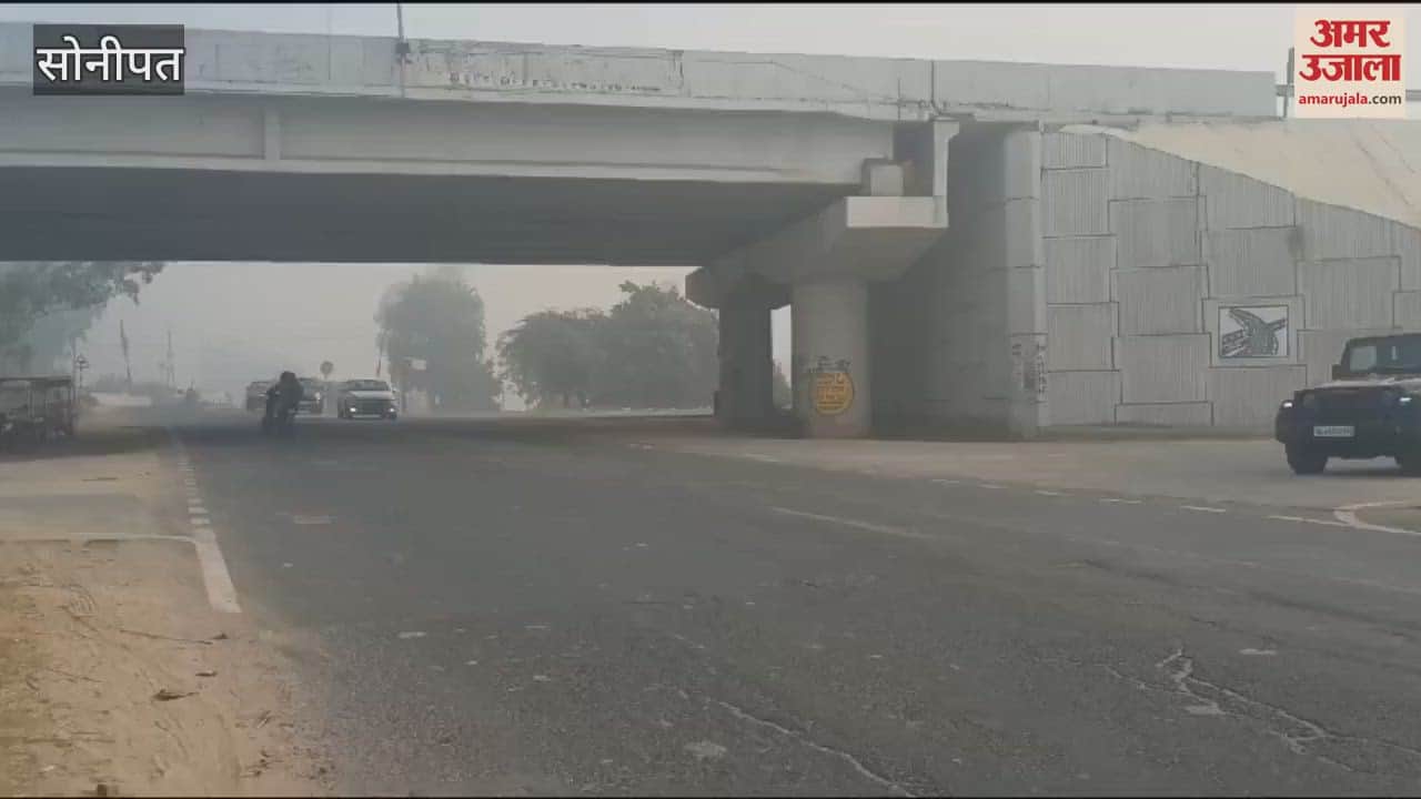VIDEO : Fog is continuously causing trouble in Sonipat, speed is slowing down