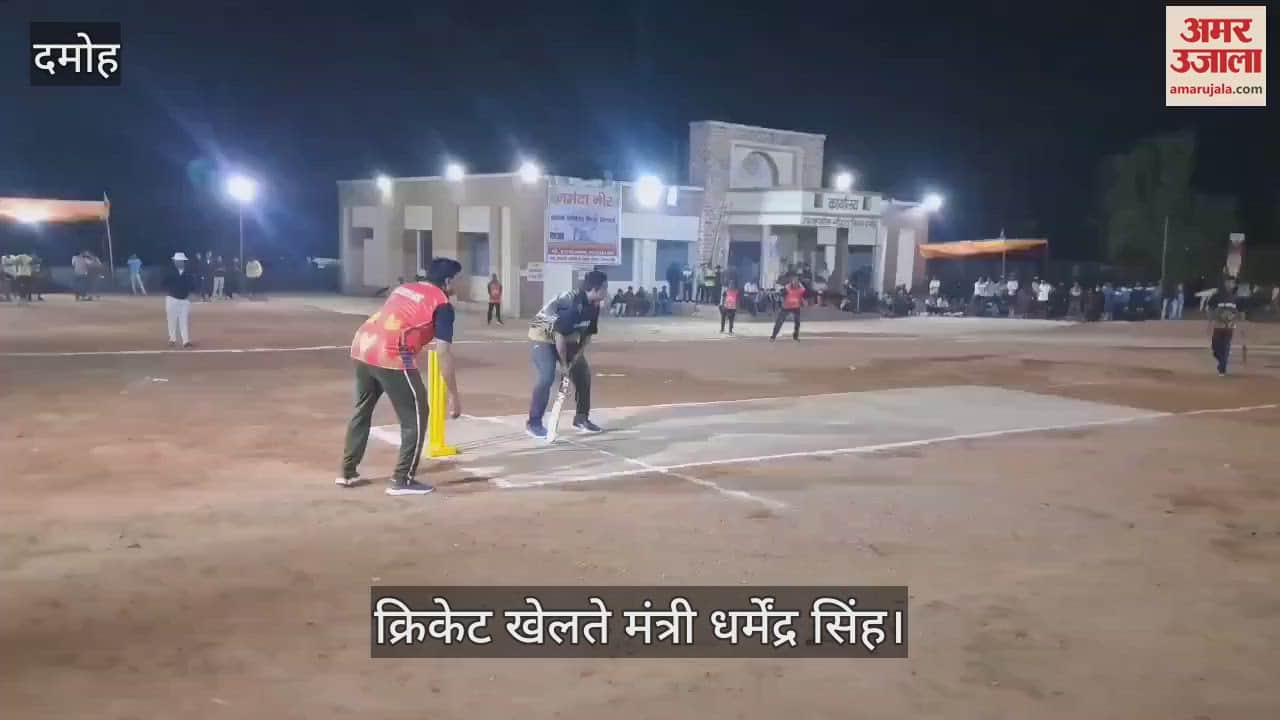 Damoh Minister Dharmendra Singh lost to his brother's team even after hitting fours and sixes