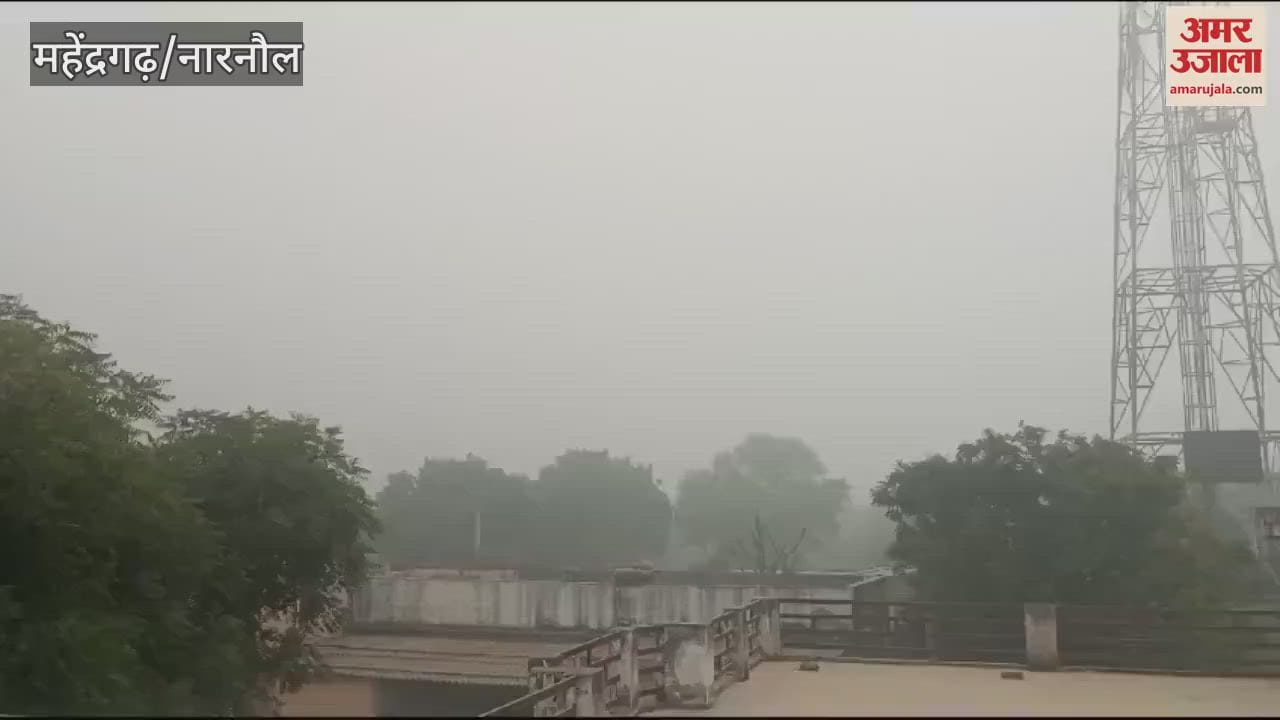 VIDEO : Weather changed in Narnaul, fog covered with strong wind