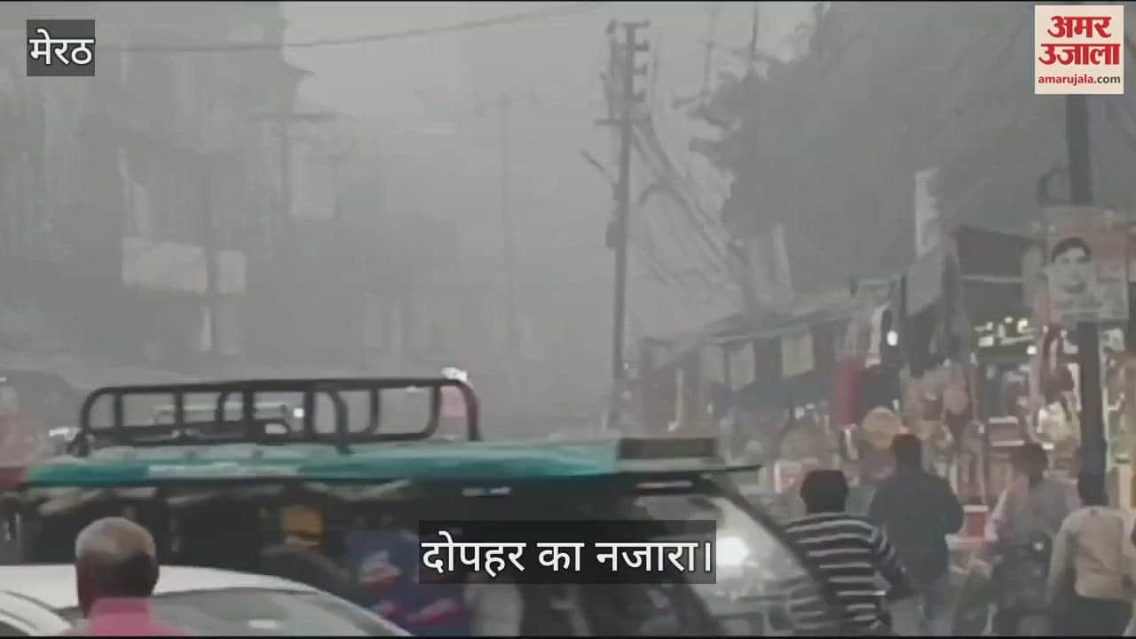 VIDEO : Meerut: Shadowy smog from morning till evening