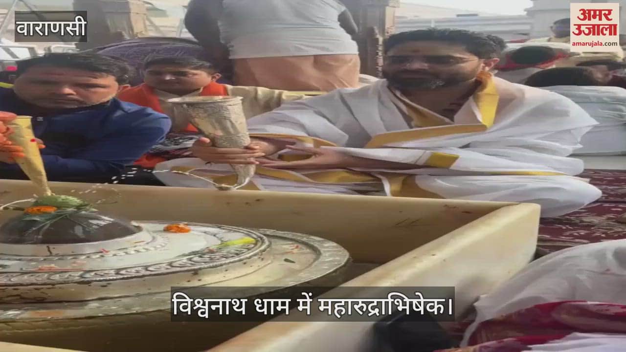 VIDEO : Maharudrabhishek organized in Kashi Vishwanath temple