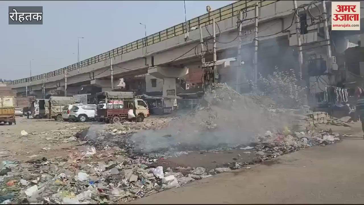 VIDEO : Ignoring Grape-4 rules, burning garbage in Rohtak is increasing pollution
