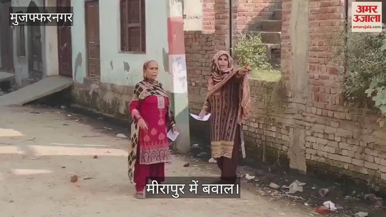 VIDEO : Meerapur by-election: Altercation with police in Kakrauli, woman says you have no order to shoot