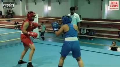 VIDEO : RKSD College Kaithal first in inter-college women's boxing competition in Kurukshetra